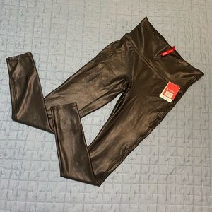 SPANX faux leather leggings - never worn!! NWT